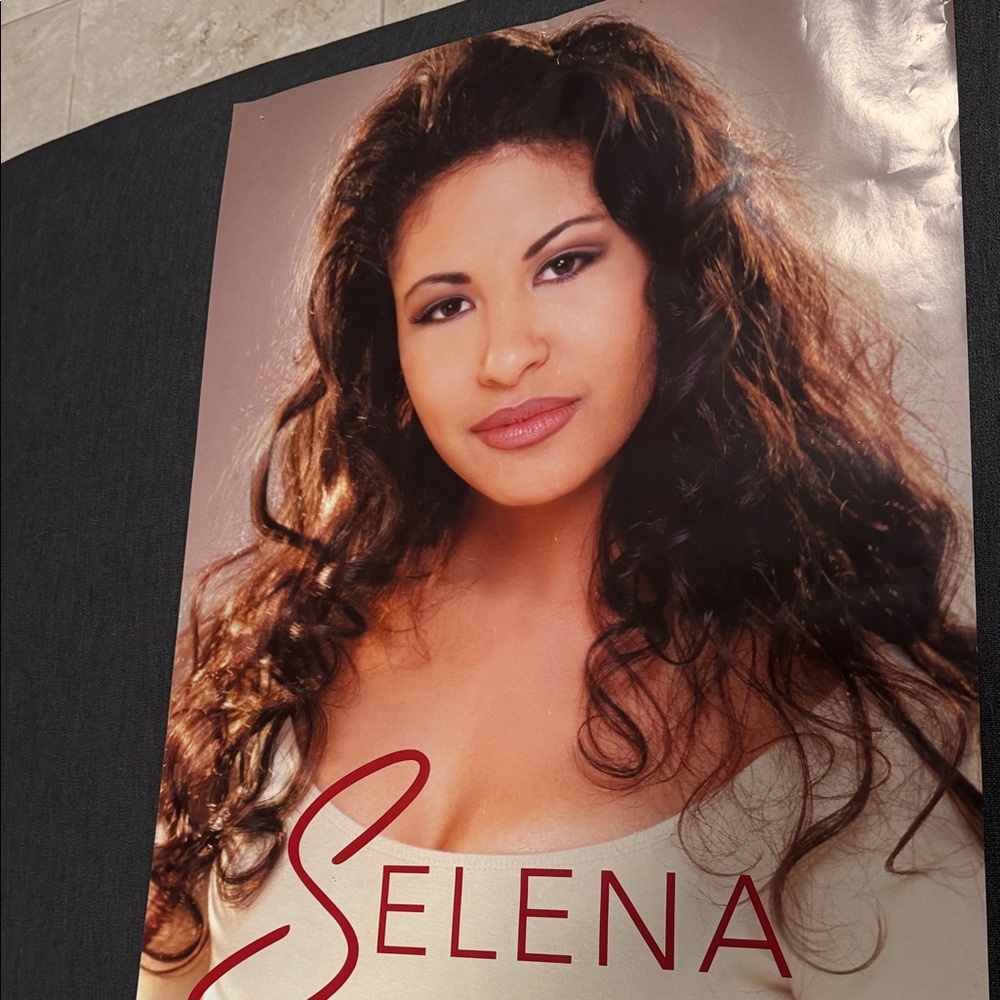 Selena Poster with Red Text